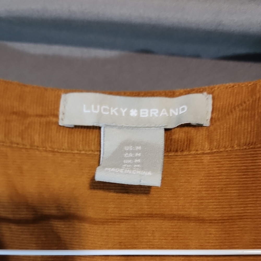 Lucky Brand Brown Mini Dress with Ruffle Hem - Picture 2 of 7